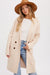 Cream Buttoned Coatigan