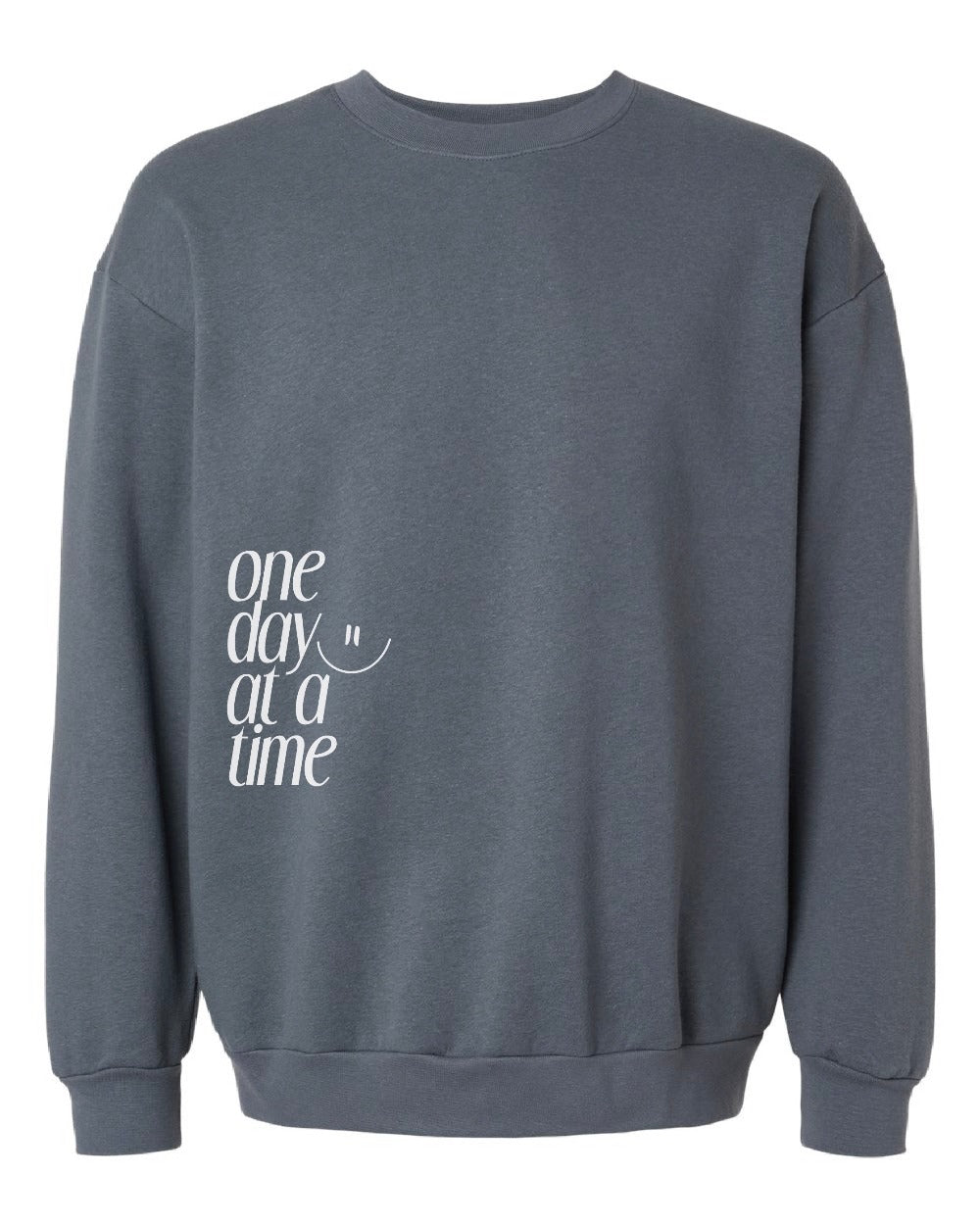 One Day At A Time Smiley Crewneck