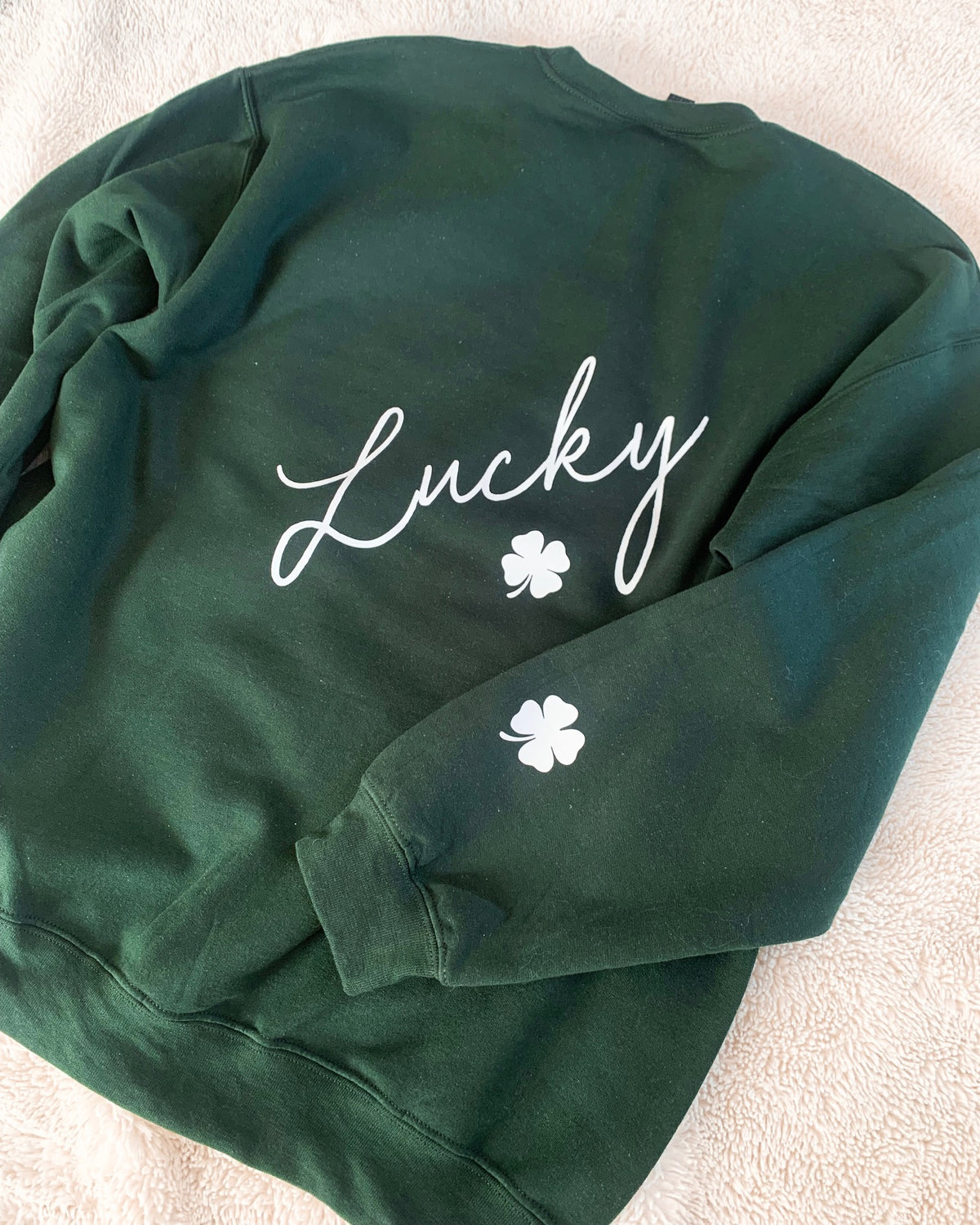 Lucky Shamrock Crewneck Sweatshirt - Rad Vibes Only