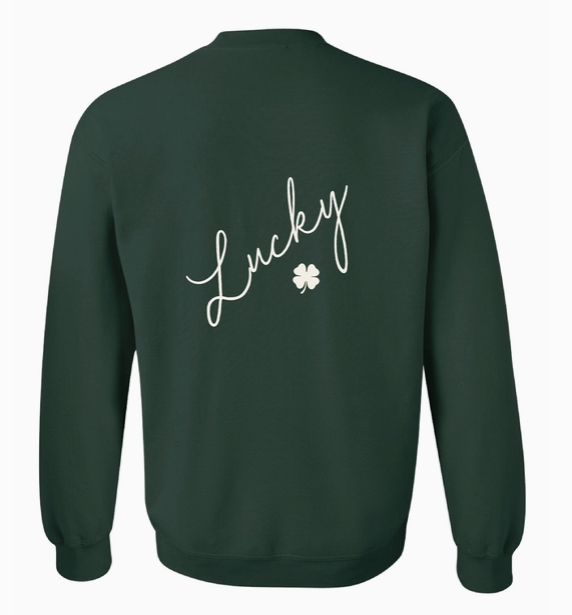 Lucky Shamrock Crewneck Sweatshirt